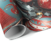 Crystal Feestelijke Ornamenten Wrapping Papier (Rol Hoek)