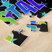 "CRYSTAL" First Name, Fun "HAPPY BIRTHDAY" Legpuzzel (Zijkant)