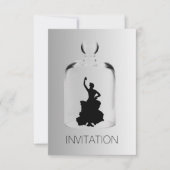 Crystal Flamenco Night Club Party Vip Uitnodiging (Voorkant)