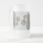 CRYSTAL FLEUR DE LIS EN BLANC MOK (Voorkant links)