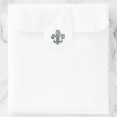 CRYSTAL FLEUR DE LIS RONDE STICKER (Tas)