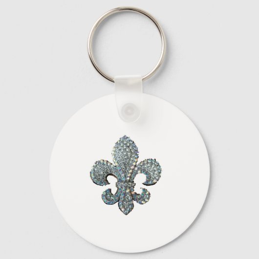 CRYSTAL FLEUR DE LIS SLEUTELHANGER (Voorkant)