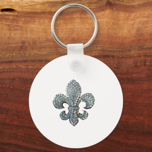 CRYSTAL FLEUR DE LIS SLEUTELHANGER (Voorkant)