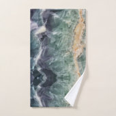 Crystal Fluorite Pattern Vivid Abstracte Gemstone Bad Handdoek (Handdoek)