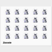 Crystal Fold - Schattigee Schotse Fold Cat Hallowe Ronde Sticker (Vel)