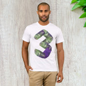 Crystal Font Number 3 Mannen T-Shirt