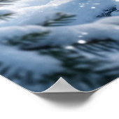 Crystal Fox Winter Pines Poster (Hoek)