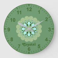 CRYSTAL~ Fractal Pattern Green Shades ~