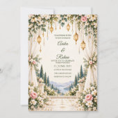 Crystal Garden Bruiloft Kaart (Voorkant)