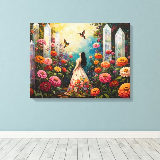 Crystal Garden Canvas Afdruk (Insitu (Houten vloer))