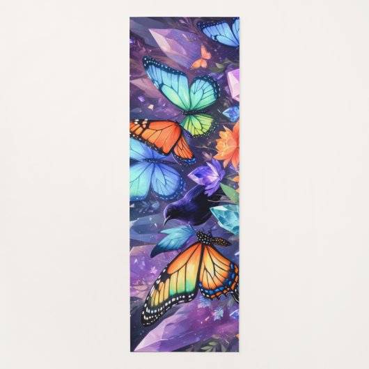 Crystal Garden Crows, Raven Butterflies  Yogamat (Voorkant)