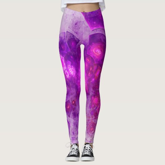 Crystal Gazing Geometrisch Abstract Leggings (Voorkant)