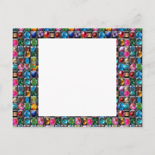 CRYSTAL GEM PAREL LIJST BLANKS : DIY 2014 BRIEFKAART
