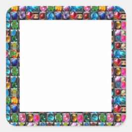 CRYSTAL GEM PAREL LIJST BLANKS : DIY 2014 VIERKANTE STICKER