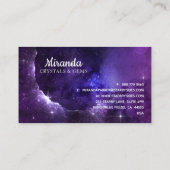 Crystal Gem Stone Star Galaxy Visitekaartje (Achterkant)