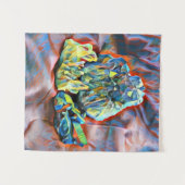 Crystal Gemstone Rocks Colorful Abstracte kunst Wandkleed (Voorkant (horizontaal))