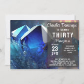 Crystal Gemstone September Virgo Sapphire Verjaard Kaart (Voorkant)