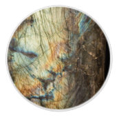 Crystal Geode Labradorite Healing Crystals Keramische Knop (Voorkant)