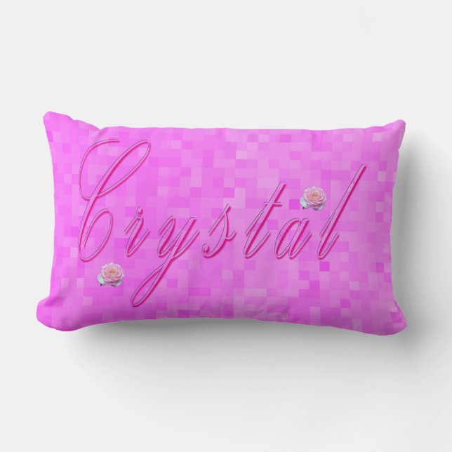 Crystal Girls Name Logo, Kussen (Voorkant)