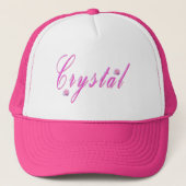 Crystal Girls Name Logo, Trucker Pet (Voorkant)