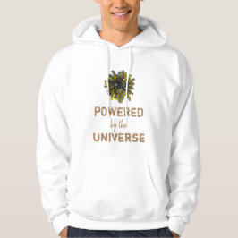 *~* Crystal Gold Yellow Sphere Mannen Wit Hoodie