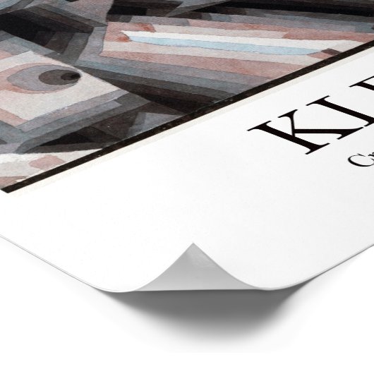 Crystal gradation by Paul Klee Poster (Hoek)