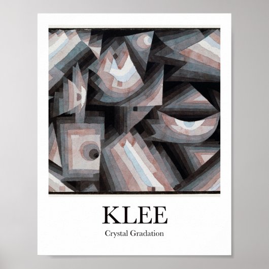 Crystal gradation by Paul Klee Poster (Voorkant)