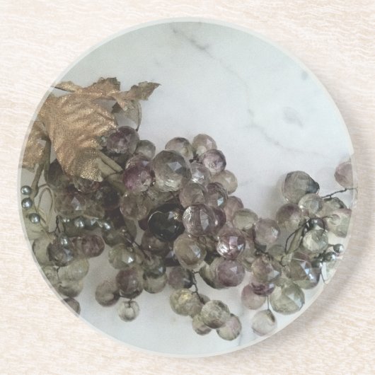 CRYSTAL GRAPES OP KUNSTMATIG ONDERZETTER (Voorkant)