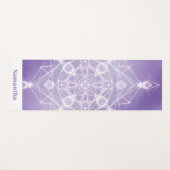 Crystal Grid Glow Spiritual Minimalist Yogamat (Voorkant (horizontaal))