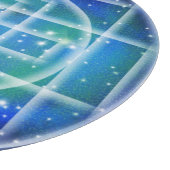 Crystal Grid Sacred Geometry Glass Base Snijplank (Hoek)