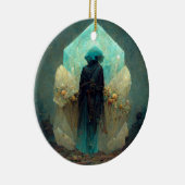 Crystal Guardian Alien Sci-Fi Fantasy Keramisch Ornament (Rechts)