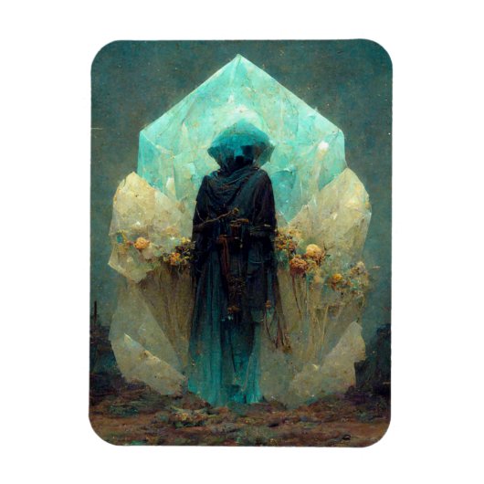 Crystal Guardian Alien Sci-Fi Fantasy Magneet (Verticaal)