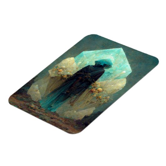 Crystal Guardian Alien Sci-Fi Fantasy Magneet (Linkerzijde)