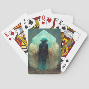 Crystal Guardian Alien Sci-Fi Fantasy Pokerkaarten