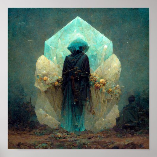 Crystal Guardian Alien Sci-Fi Fantasy Poster (Voorkant)