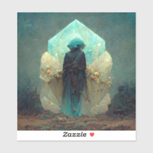 Crystal Guardian Alien Sci-Fi Fantasy Sticker