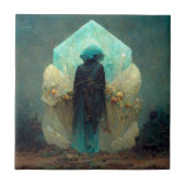 Crystal Guardian Alien Sci-Fi Fantasy Tegeltje (Voorkant)