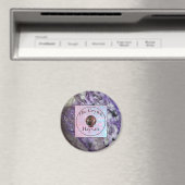 Crystal Hayvan Magnet met Charoite Afbeelding (Insitu (Vaatwasser))