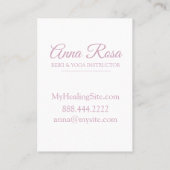 *~* Crystal Healing Arts Sacred Waterverf Visitekaartje (Achterkant)