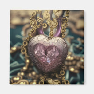 Crystal Heart Amulet Magneet