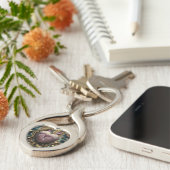 Crystal Heart Amulet Sleutelhanger (Zijkant)