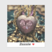 Crystal Heart Amulet Sticker (Vel)