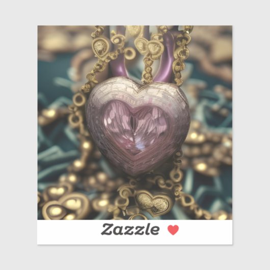 Crystal Heart Amulet Sticker (Vel)