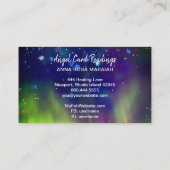 *~* Crystal Heart Angel Wings Cosmic Abstract Visitekaartje (Achterkant)