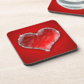 Crystal Heart Bier Onderzetter (Linkerzijde)