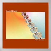 Crystal Heart Fractal Art Wall Poster (Voorkant)