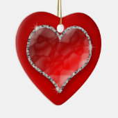 Crystal Heart Keramisch Ornament (Rechts)
