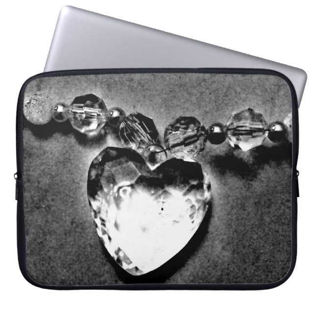 Crystal Heart Laptop Sleeve (Voorkant)