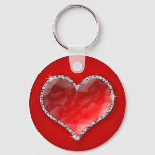 Crystal Heart Sleutelhanger