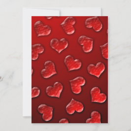 Crystal Hearts Valentijnsdag Kaart